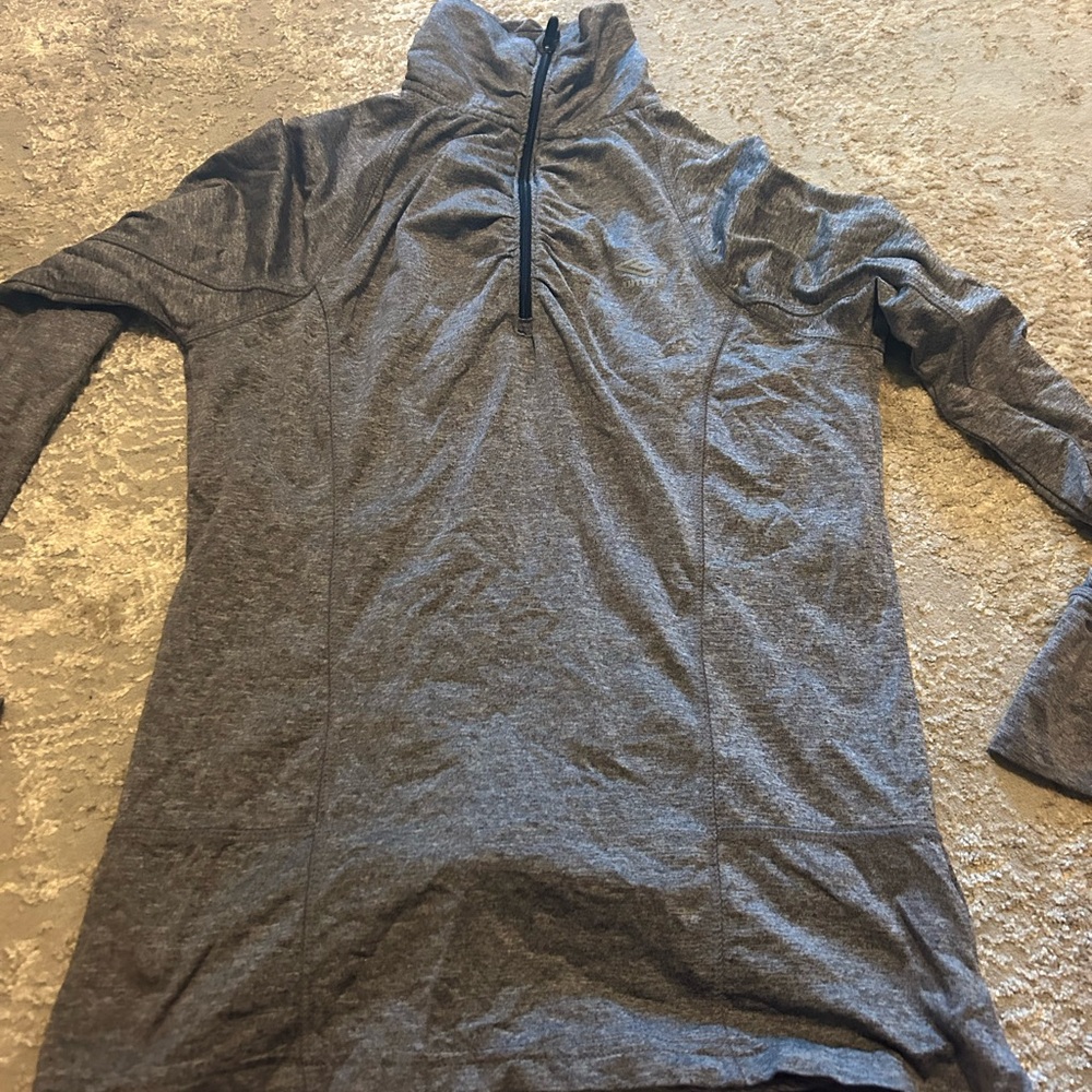 Umbro Heather Gray Quarter-Zip Top